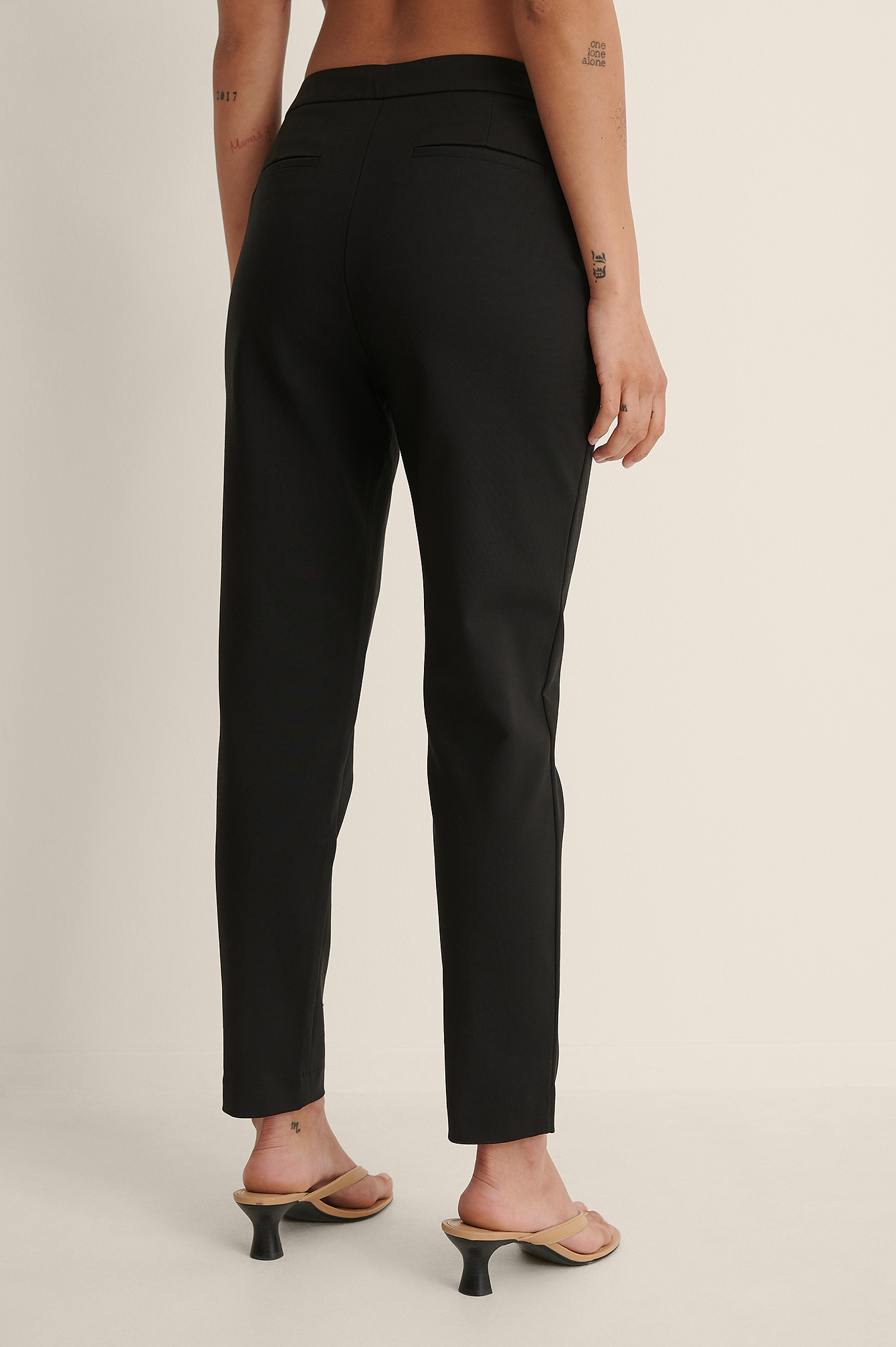 Cotton-blend Slacks Black | na-kdlounge.com