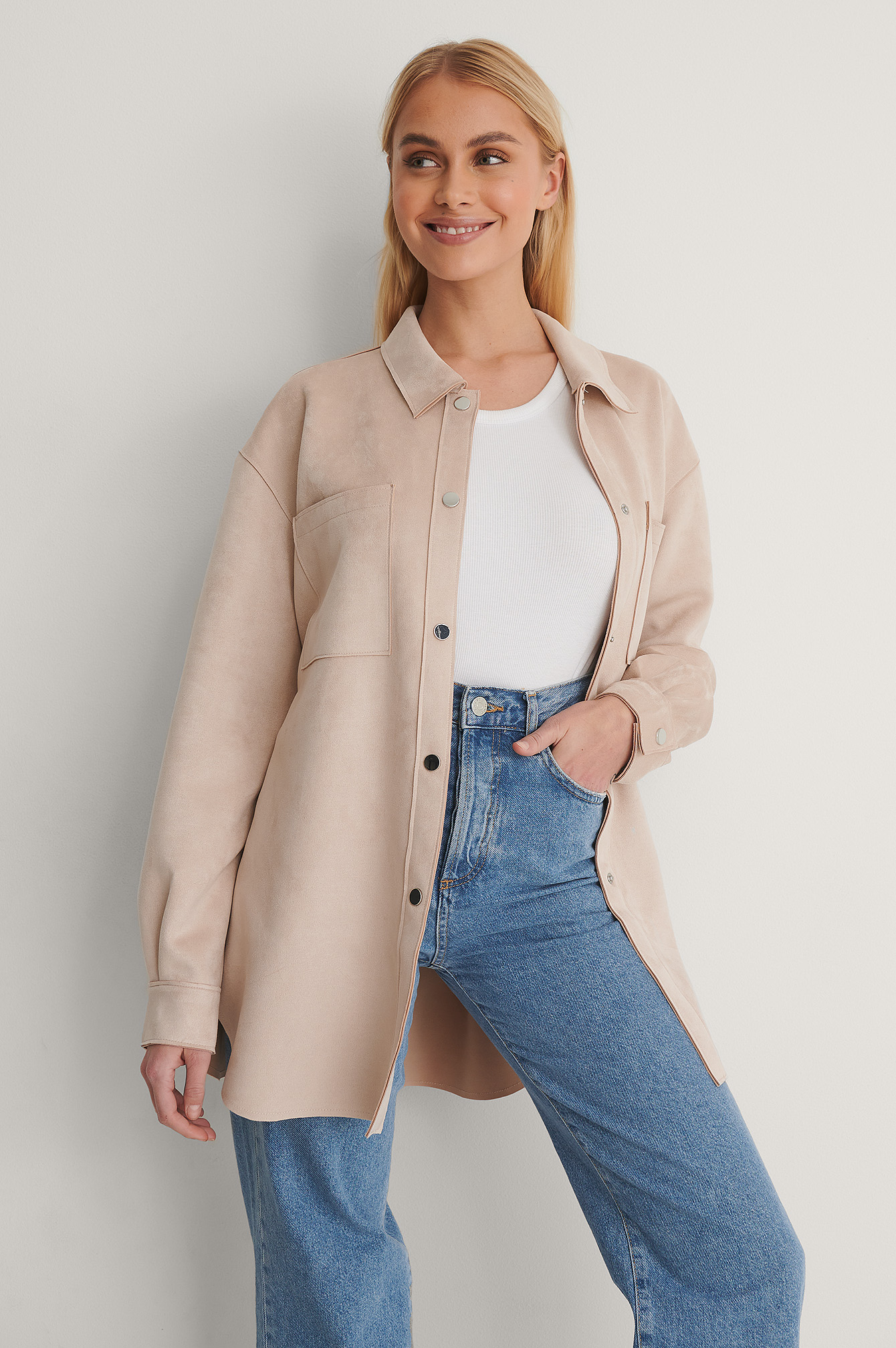 belted overshirt