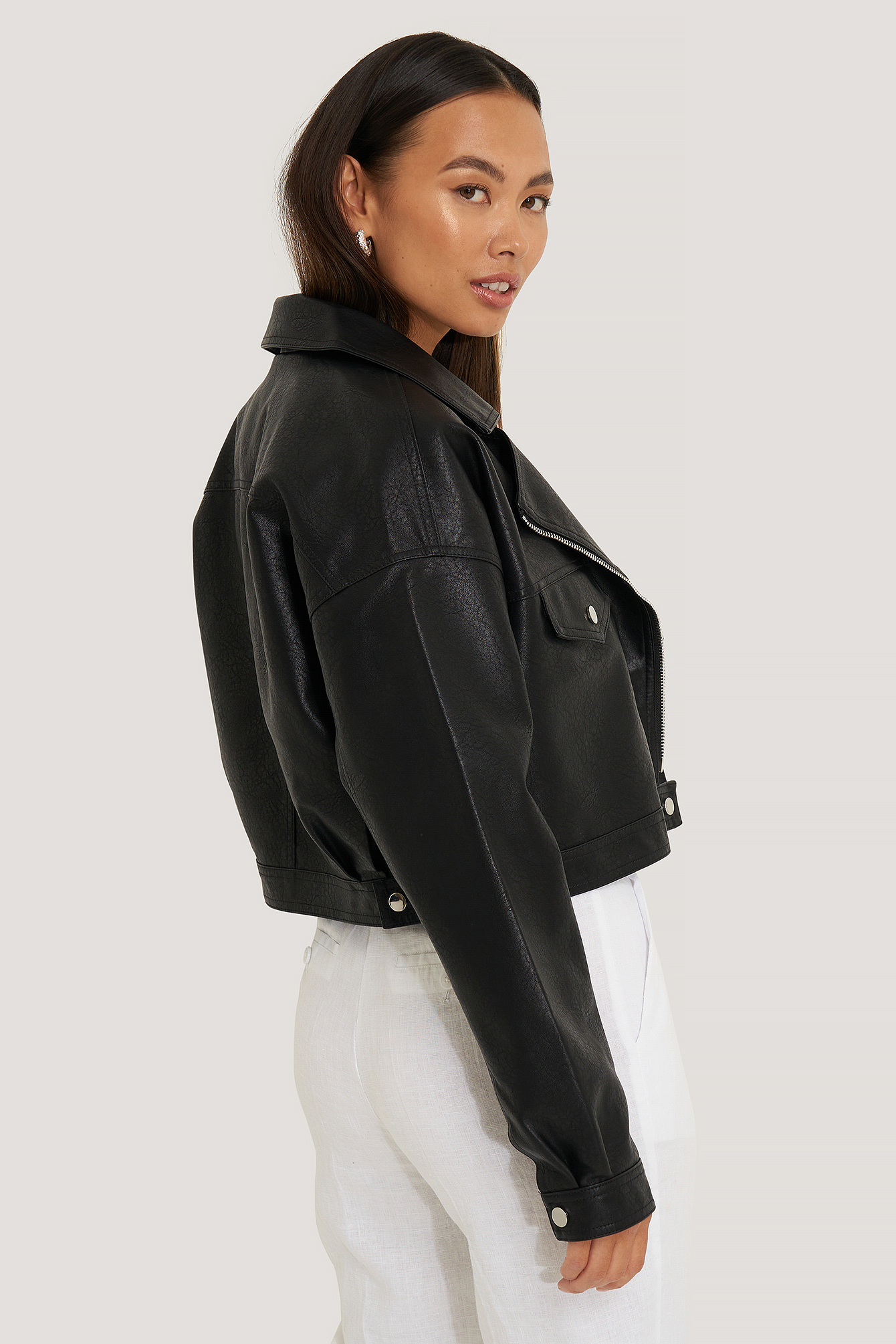 pu oversized jacket