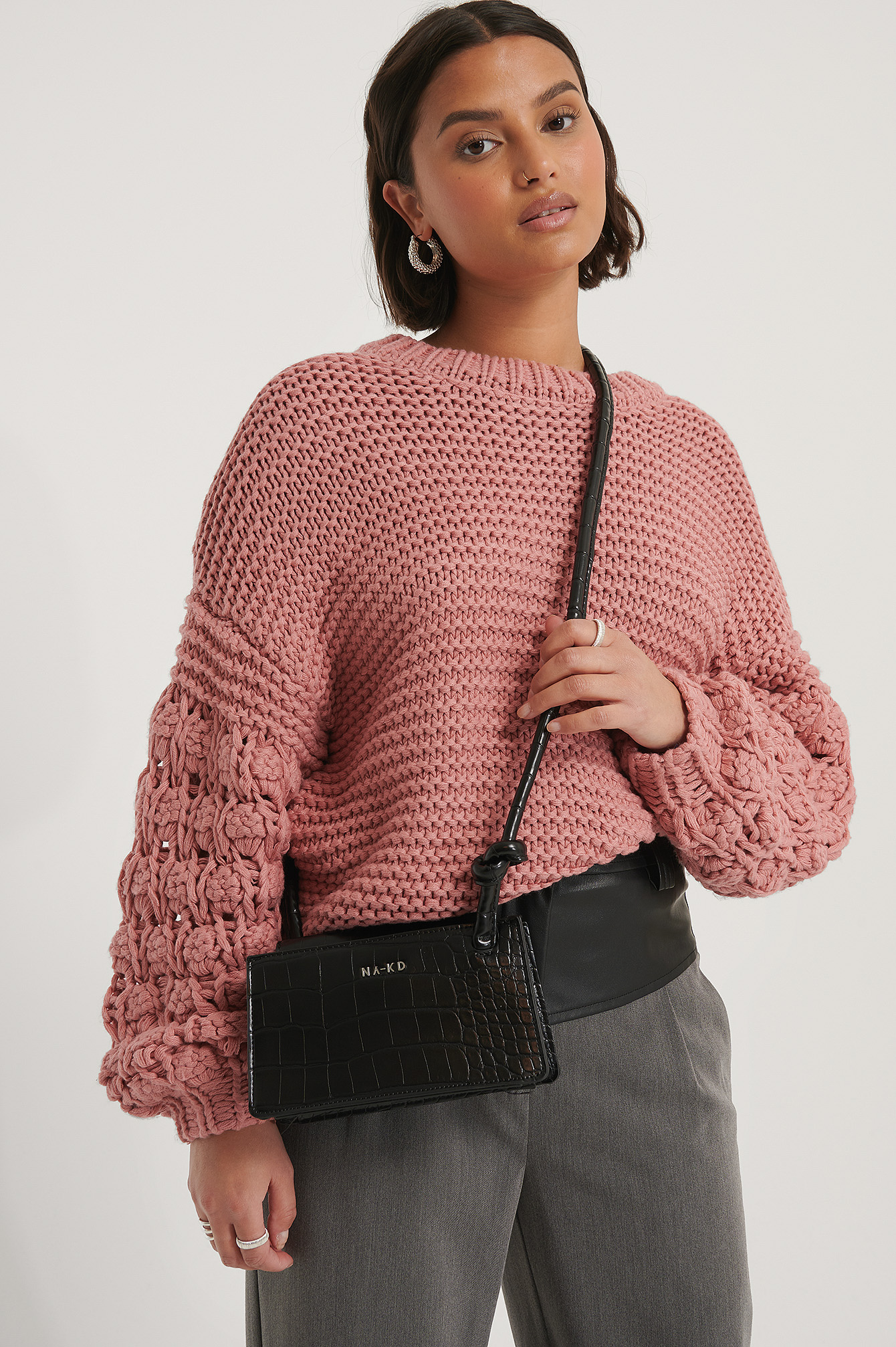 pedro knotted cord shoulder bag