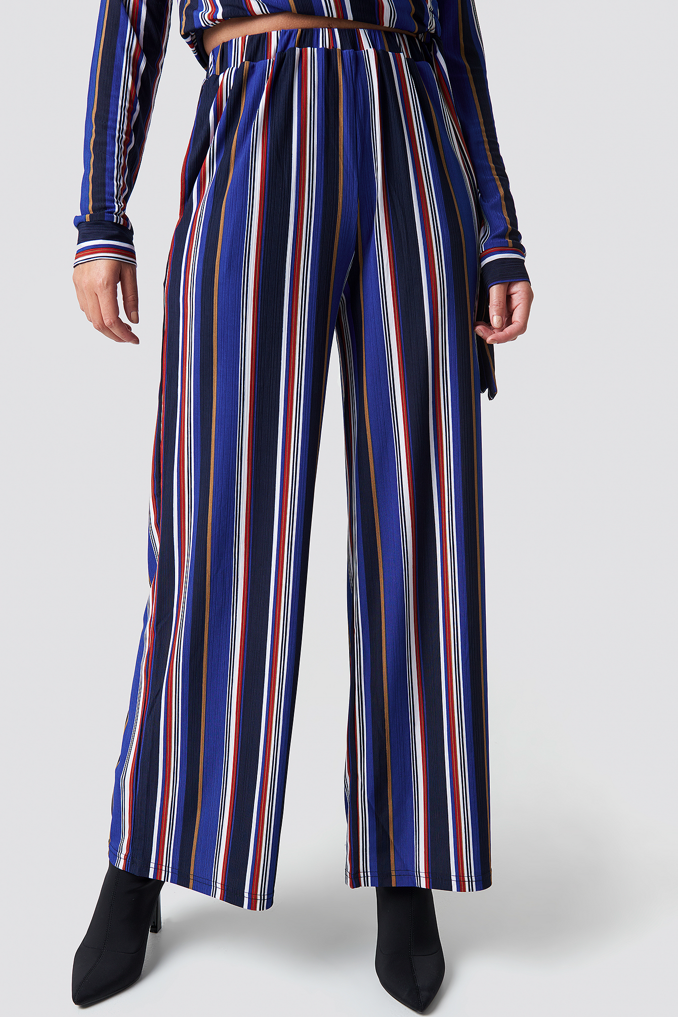 nakd flared striped pants