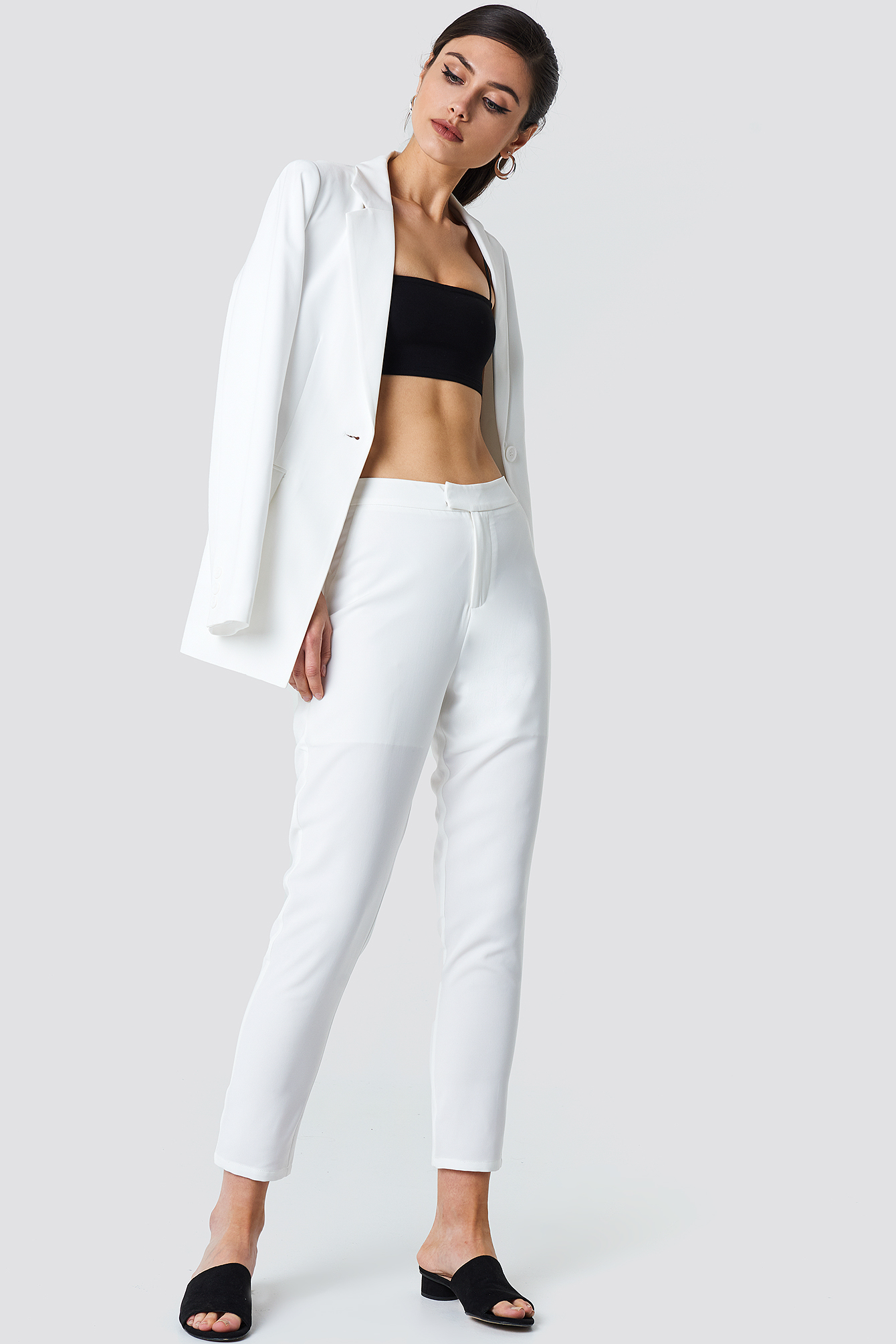 suit pants white