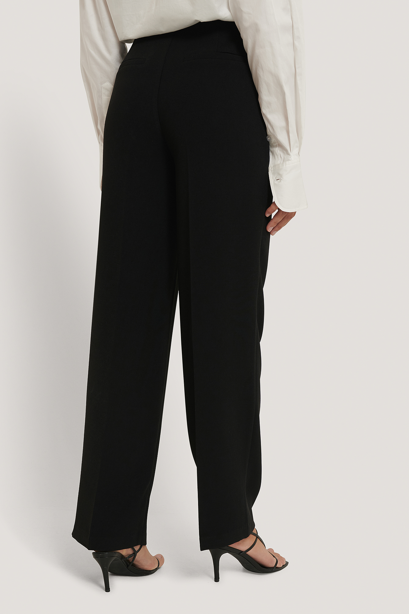 tailored wide leg trousers