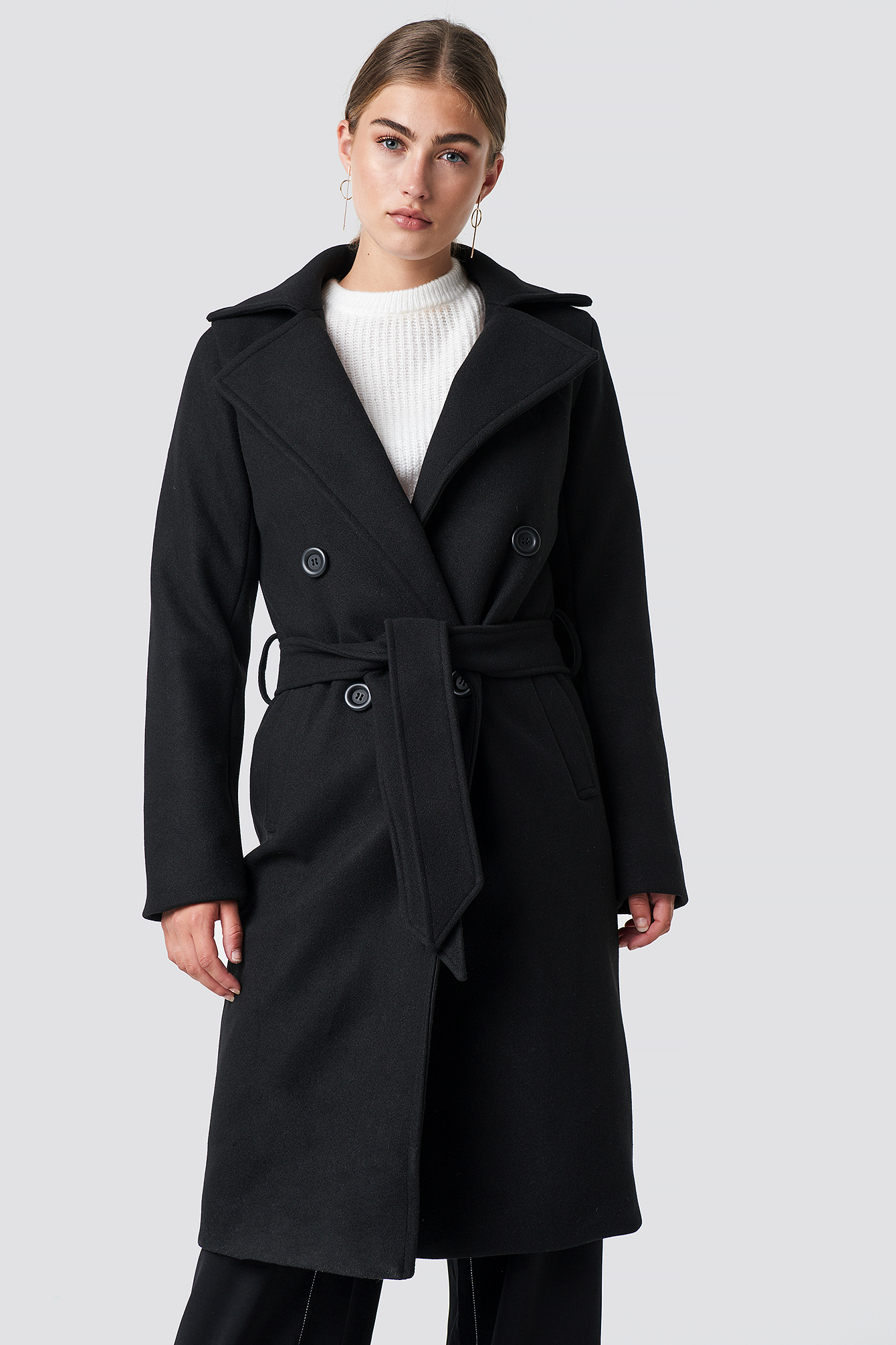 Tove Long Coat Black | na-kdlounge.com