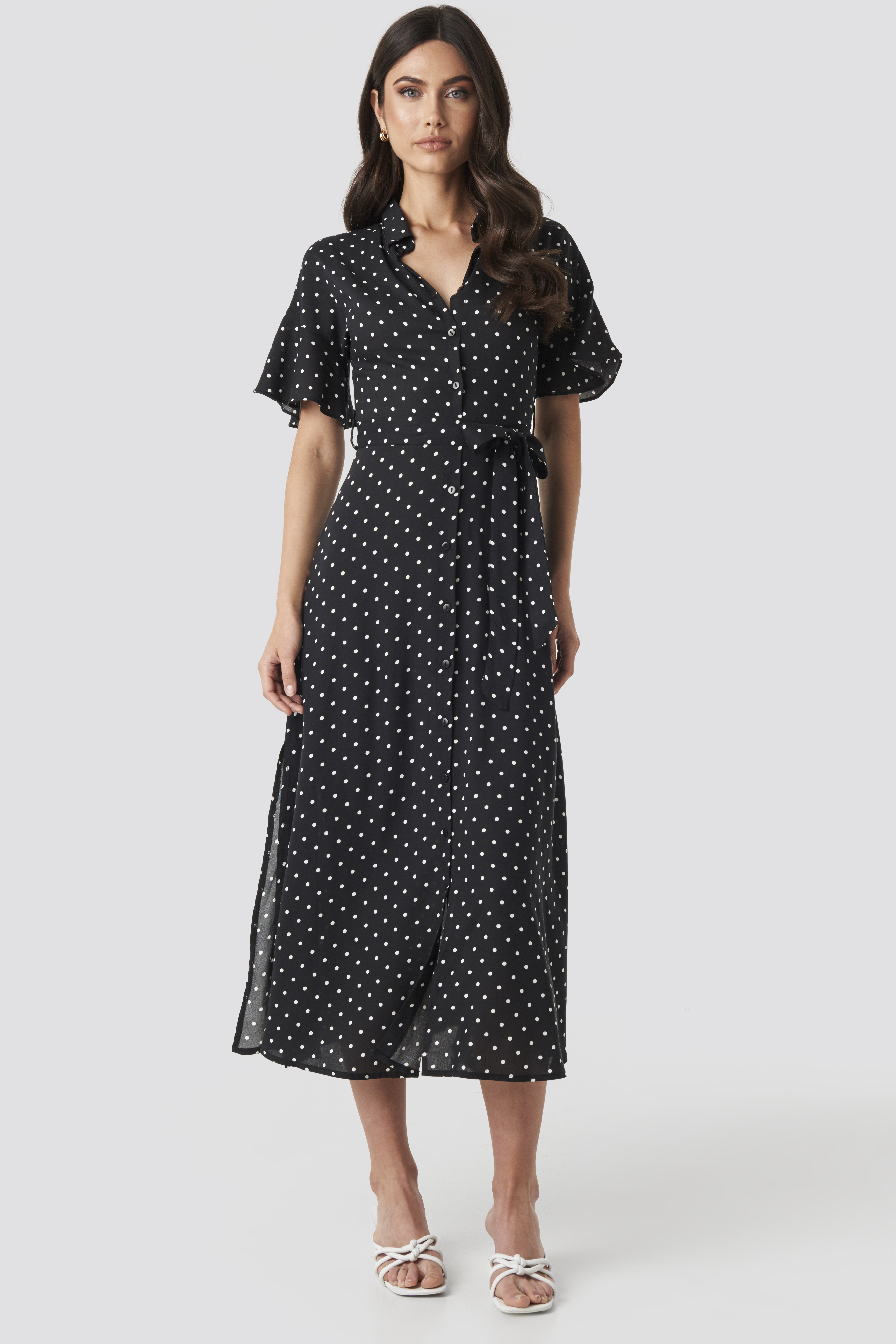 topshop polka dress